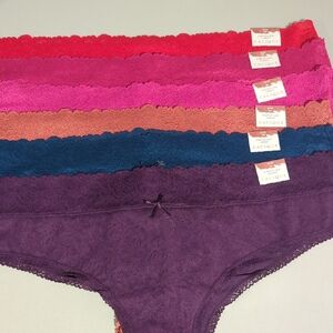 Cacique Stretch Lace Cheeky - Vibrant Multi-Color Pack